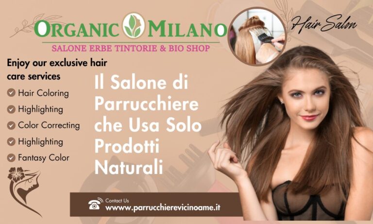 Parrucchiere che Usa Solo Prodotti Naturali