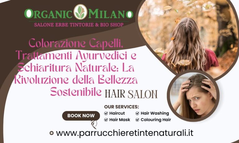 colore capelli e trattamenti naturali con piante ayurvediche