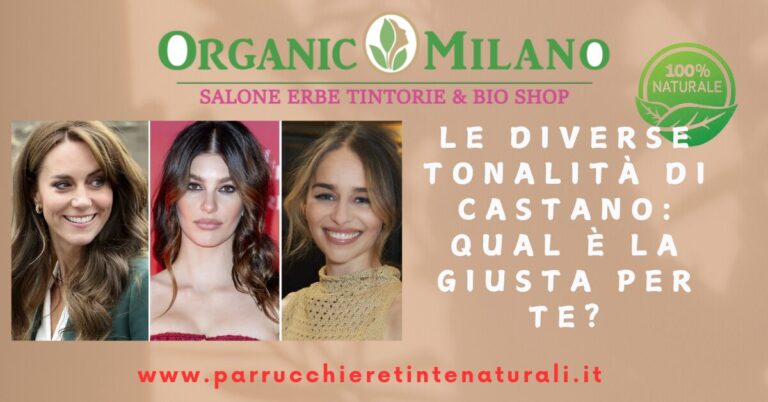 colore capelli castano con erbe tintorie hennè