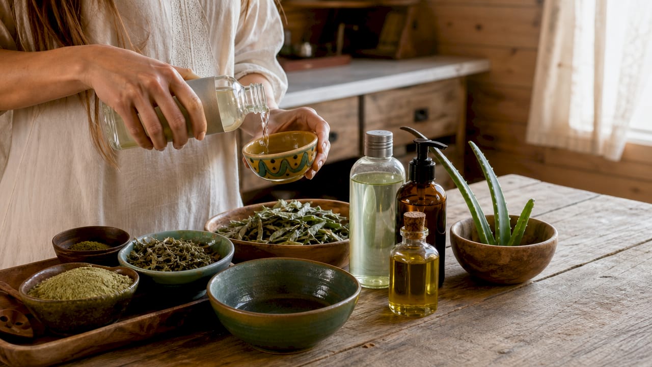 Soluzioni naturali per la cura di capelli e mani durante l’applicazione dello shampoo