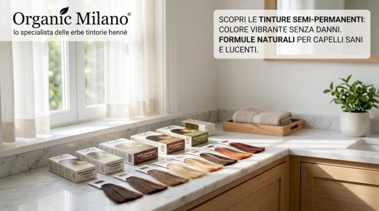 Packaging delle tinture semi-permanenti firmate Organic Milano