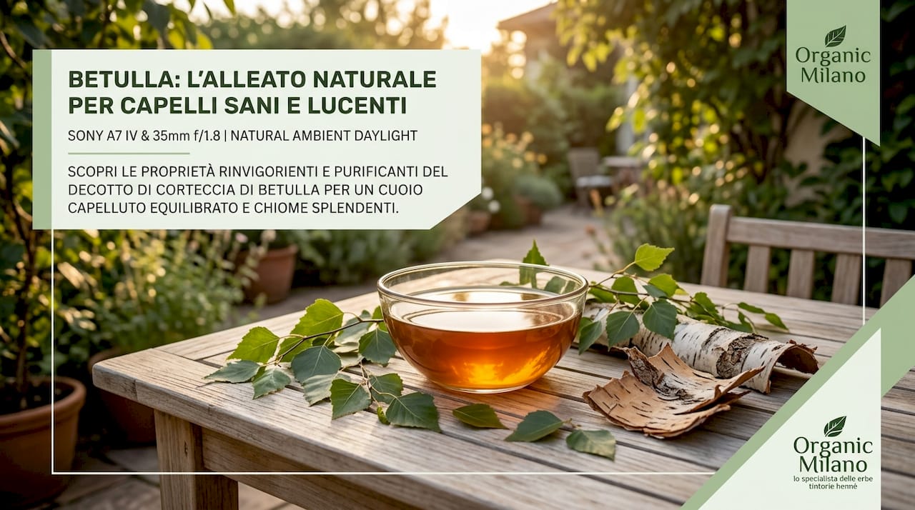 Decotto di corteccia di betulla firmato Organic Milano