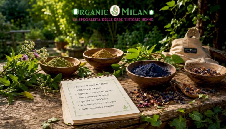 Formulazione artigianale di pigmenti botanici per la colorazione dei capelli