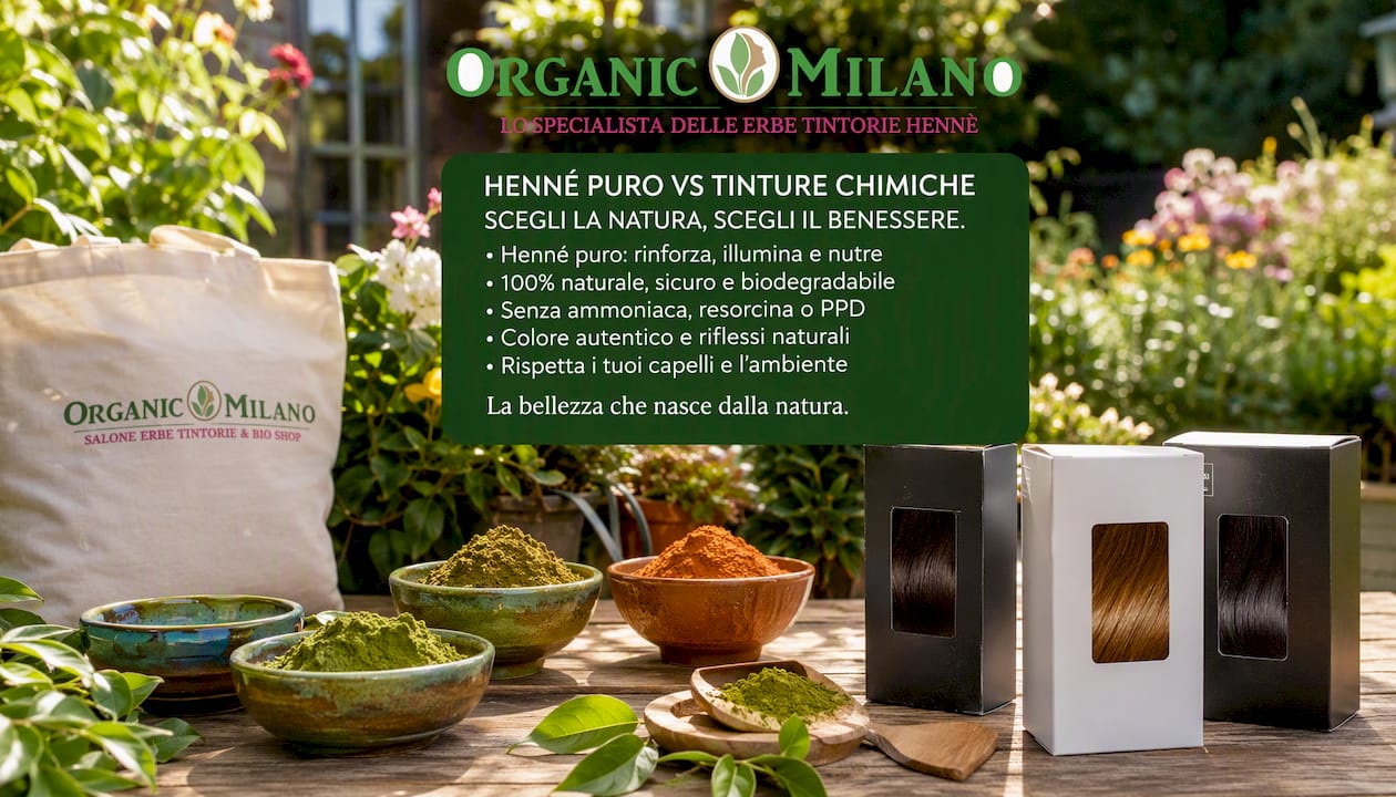 Salone specializzato in henné in polvere e colorazioni chimiche per capelli