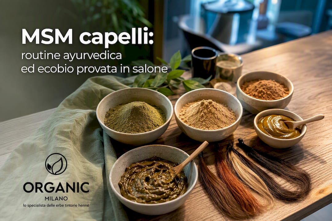 Trattamento ayurvedico ecobio per capelli in salone