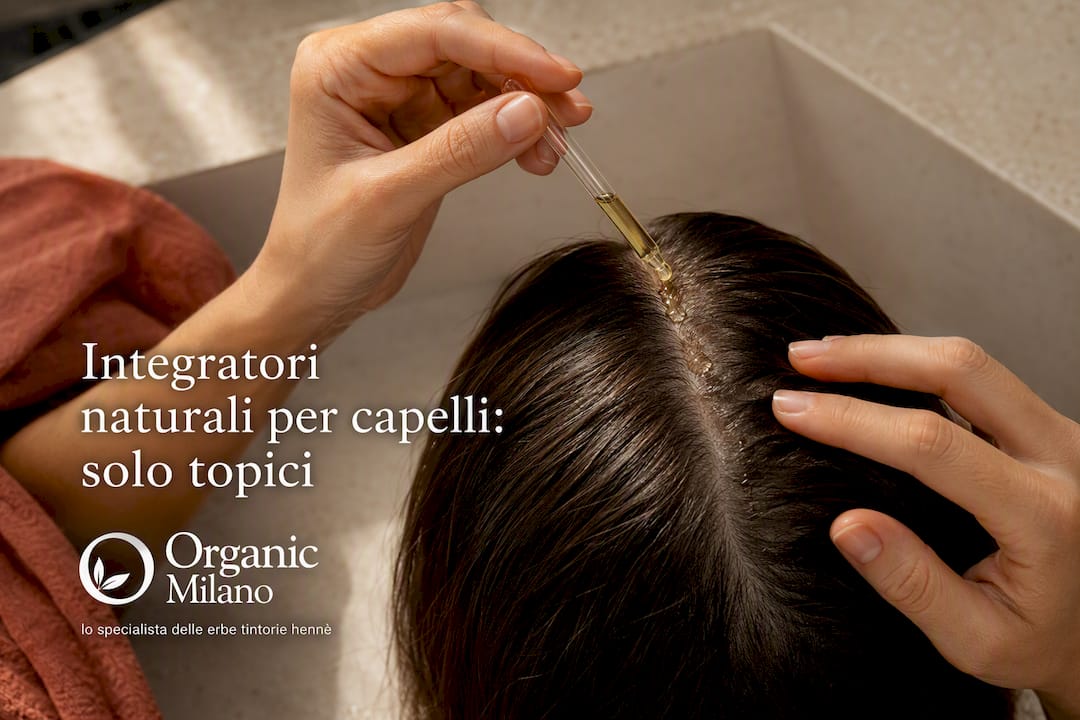 Siero naturale da mettere sulla riga dei capelli