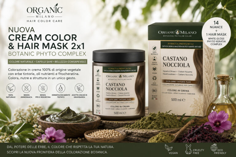 CREAM COLOR & HAIR MASK 2×1 ORGANIC MILANO